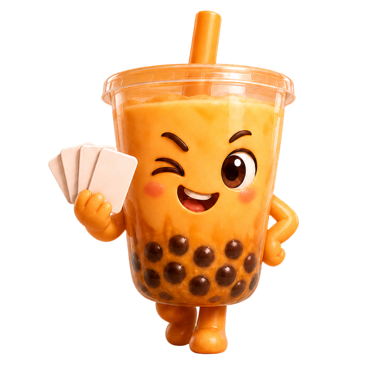 Momo, a Boba Champs Big 2 character, ready to play